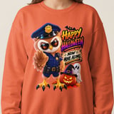 Officer Hoot the Owl Halloween Sweatshirt thumbnail 11