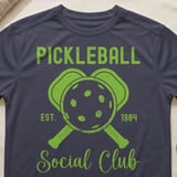 Pickleball Sport-Tek Performance Tee, Pickleball Est. 1984 Social Club, Court Apparel thumbnail 9