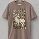 Camo Flag Deer Hunter Tee thumbnail 1