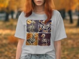 Halloween Duck Skeleton T-Shirt, Spooky Goose Tee, Autumn Fall T-Shirt, Funny Halloween Gift, Costume Shirt, Halloween Party Shirt thumbnail 2