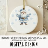 Blue Santa First Christmas Digital thumbnail 1