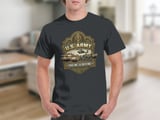 US Army This We'll Defend T-Shirt, Patriotic Military Veteran Gift for Him, Army Strong Graphic Tee, Armed Forces Supporter Top thumbnail 1