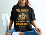 Pickleball Comfort Colors Shirt, Some Grandpas Take Naps Real Grandpas Play Pickleball, Vintage Graphic Tee thumbnail 1