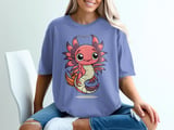 Cancer Zodiac Axolotl Graphic Tee thumbnail 3