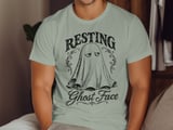 Resting Ghost Face Tee or Sweatshirt thumbnail 6