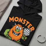 Pickleball Sport-Tek Performance Hood, Monster Dinks Graphic, Sun Defense Court Layer, Lightweight Hoodie thumbnail 7