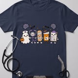 Spooky Nurse Squad Halloween Tee thumbnail 4