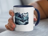 Halloween Mug, Ghost Skateboarder, Skate Park Mug, Spooky Halloween Mug, Bats Full Moon Mug, Halloween Gift Idea, Ghostly Rider Mug thumbnail 7