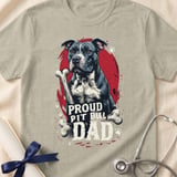 Proud Pit Bull Dad Tee | Pit Bull Dad Shirt | Pittie Dad Gift | Dog Dad Apparel thumbnail 4