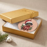 Dachshund Christmas Ornament, Cute Doxie Holiday Tree Decor, Wiener Dog Santa Hat Ornament, Dog Lover Gift, Pet Keepsake Stocking Stuffer thumbnail 7