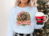 Wrapped In Joy Dachshund Christmas Tee thumbnail 11