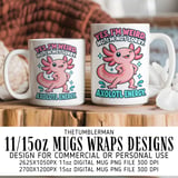 Yes I'm Weird Axolotl Digital Mug Wrap thumbnail 1