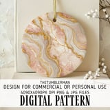 Rose Gold Marble Tumbler, Digital Paper, Watercolor Flower Backgrounds, Floral Junk Journal Pages, Printable Tumbler png, Scrapbooking Paper thumbnail 3