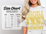 Pickleball Comfort Colors Shirt, Playing Pickleball Improves Memory, Funny Vintage Graphic Tee Shirt thumbnail 15