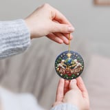 Joy to the World Ornament, Christian Christmas Tree Decor, Religious Holiday Keepsake, Bethlehem Star Earth Globe Faith Gift for Family thumbnail 9