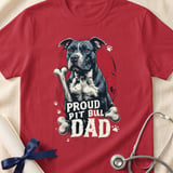 Proud Pit Bull Dad Tee | Pit Bull Dad Shirt | Pittie Dad Gift | Dog Dad Apparel thumbnail 14
