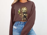 Tired Zombie and Black Cat Tee or Sweatshirt thumbnail 12