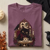 Cozy Coffee Cat Tee or Sweatshirt thumbnail 8