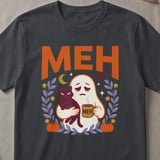 Meh Ghost Coffee Tee thumbnail 1