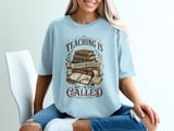 Teaching Is Hard Teacher T-Shirt, Dark Academia Educator Gift, Vintage Book Lover Shirt, Professor Called to Teach Literary Tee thumbnail 9