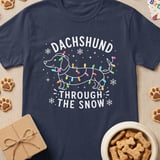 Dachshund Through The Snow Tee thumbnail 3