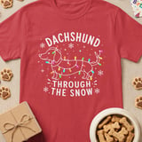 Dachshund Through The Snow Tee thumbnail 4