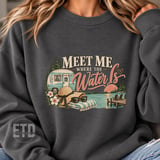 Meet Me Where The Water Is PNG Summer Lake Life Retro Camper Clipart, Vintage Vacation Sublimation Design, Lake Days Lakehouse Graphic Art thumbnail 8