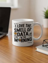 Data Analyst Gift Mug – Smell of Data in the Morning thumbnail 3