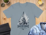 Sailing Ghost Crewneck Sweatshirts Vintage Maritime Sailor Boat Fair Wind Foul Omen Graphic Print thumbnail 3