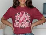 Pink Ribbon Quilt Survivor Tee thumbnail 2