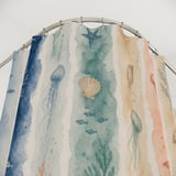 Seaside Dreams Watercolor Shower Curtain thumbnail 6