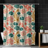 Artisanal Koi & Lotus Shower Curtain thumbnail 10