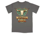 Western Soul Leopard Skull T-Shirt thumbnail 1