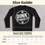 Pickleball Sport-Tek Long Sleeve Tee, Dink Dynasty, UV Sun Shield Shirt for Outdoor Open Play thumbnail 12