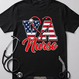 VA Nurse Patriotic Tee thumbnail 5