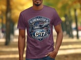 C-17 Globemaster III Air Mobility Command T-Shirt, USAF Veteran Gift, Military Aviation Tee, Patriotic Air Force Shirt for Him thumbnail 8
