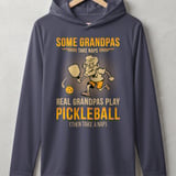 Pickleball Sport-Tek Performance Hood, Some Grandpas Take Naps Real Grandpas Play Pickleball (Then Take a Nap), Lightweight Hoodie thumbnail 2