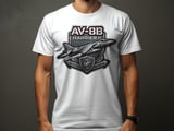 AV-8B Harrier II T-Shirt, Military Jet Aviation Shirt, USMC Marine Veteran Fighter Pilot Graphic Tee, Patriotic Gift for Airplane Lover thumbnail 6