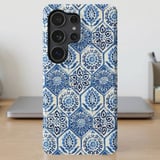 Blue Mediterranean Tile MagSafe® Phone Case thumbnail 1
