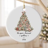 Quilter Christmas Ornament 2026, Year I Learned Quilting Keepsake, Patchwork Tree Sewing Gift, Holiday Tree Decor for Crafters thumbnail 1