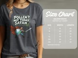 Pollen Not Today Satan T-Shirt, Allergy Season Hero Tee, Funny Spring Allergies Shirt, Sneeze Humor Gift, Comic Style Allergy Warrior TShirt thumbnail 5