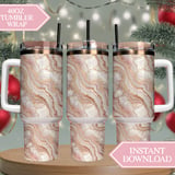 Rose Gold Agate Tumbler Design, Digital Paper, Watercolor Flower Backgrounds, Floral Junk Journal Pages, Printable Tumbler PNG, Scrapbooking thumbnail 8