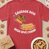 Sausage Dog High Dive Champ Tee thumbnail 4