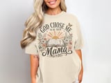 God Chose Me To Be Their Mama Vintage Boho Christian Mom Faith Bible Floral Butterfly Distressed Graphic Other thumbnail 1