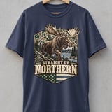 Straight Up Northern Moose Tee thumbnail 4