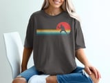 Pickleball Comfort Colors Shirt, Retro Sunset Player Silhouette, Vintage Graphic Tee thumbnail 3
