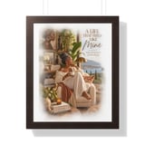 Black Woman Cozy Wall Art Framed Poster, A Life That Feels Like Mine Quote Print, Intentional Living Decor, Soft Life Affirmation Art thumbnail 7