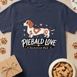 Piebald Love Dachshund Mom Tee thumbnail 3