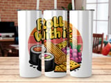 Roll With It Digital Product, Sushi Cheese Grapes Pretzels Graphic, Food Lover PNG, Positive Vibe Design, Snack Time Download thumbnail 8