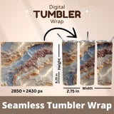20 oz Skinny Tumbler Wrap Sublimation Design, Stone Texture Tumbler, Straight and Tapered Wrap png, Digital Download, Marble Tumbler thumbnail 5